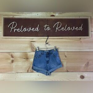 One Teaspoon High Waist Bandits Shorts